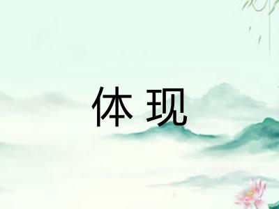 体现