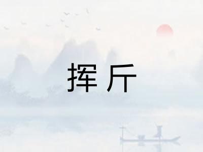 挥斤