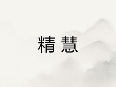 精慧
