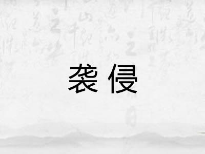 袭侵