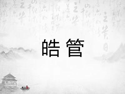 皓管