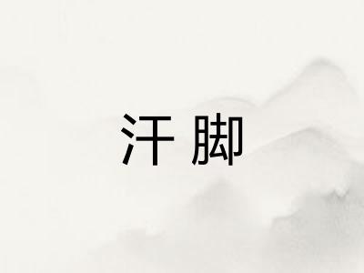 汗脚 汗脚