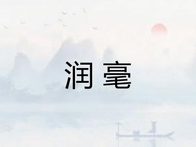 润毫
