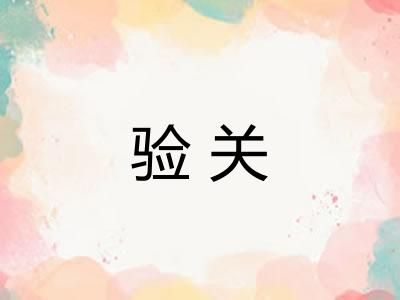 验关
