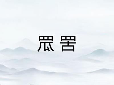 罛罟