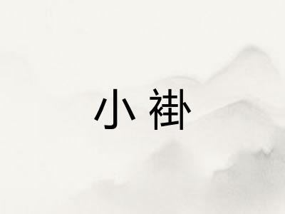 小褂