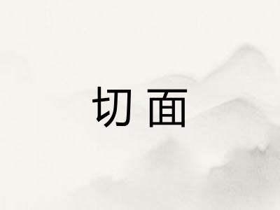 切面