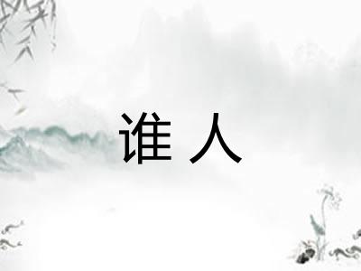 谁人