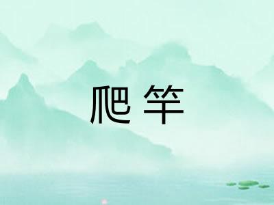 爬竿