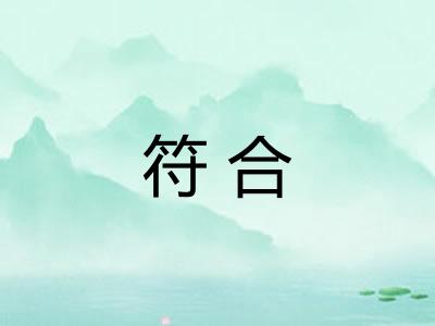 符合