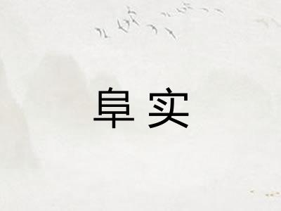 阜实