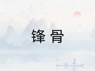 锋骨