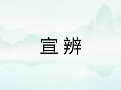 宣辨