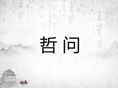 哲问