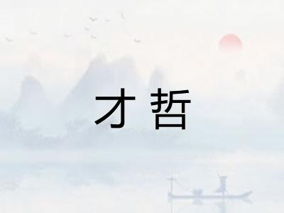 才哲