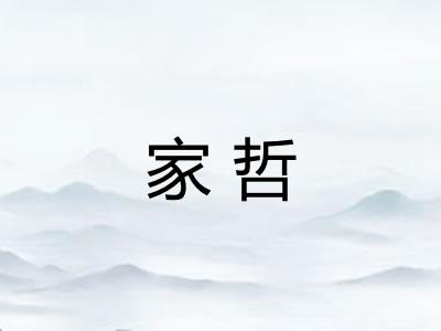 家哲