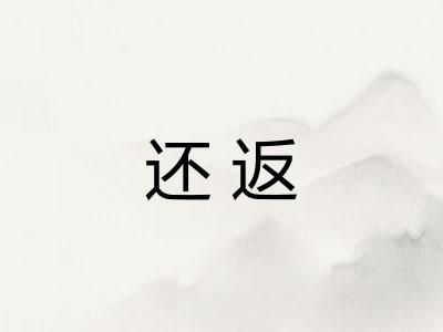 还返