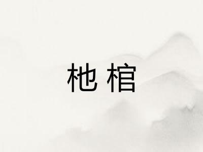 杝棺