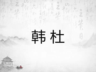 韩杜