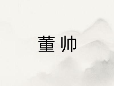 董帅