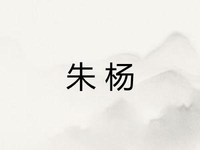 朱杨