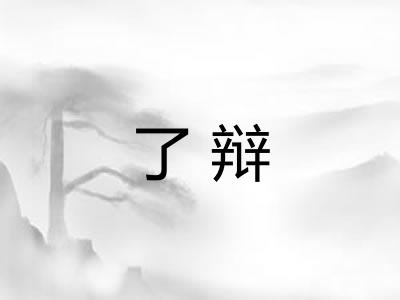 了辩