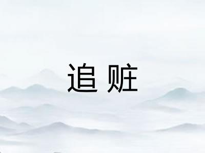 追赃