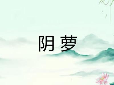 阴萝 阴萝