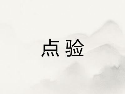 点验