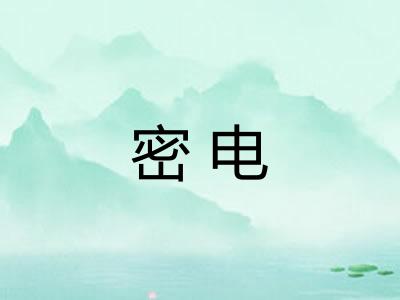 密电
