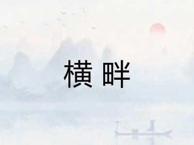 横畔