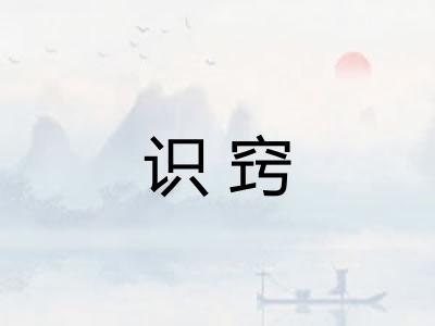 识窍 识窍