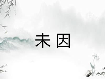 未因