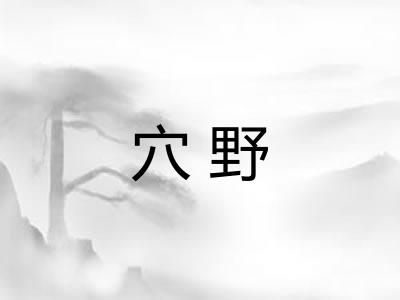 穴野