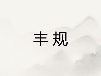 丰规