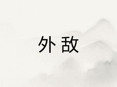 外敌
