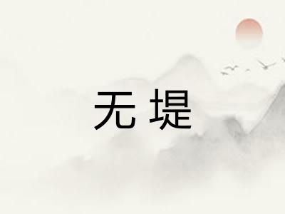 无堤