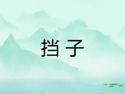 挡子