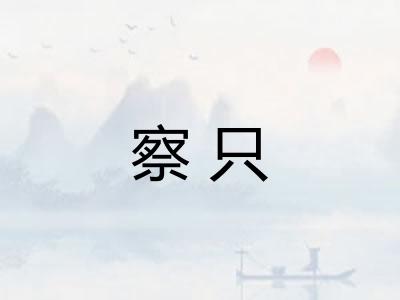 察只