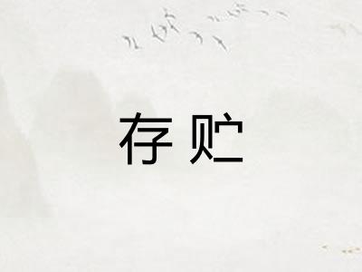 存贮