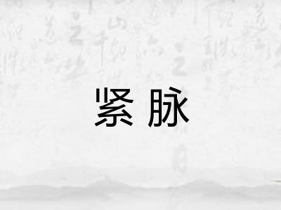 紧脉