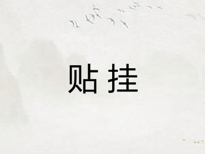 贴挂