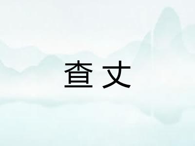 查丈