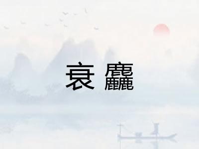 衰麤