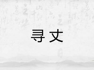 寻丈 寻丈