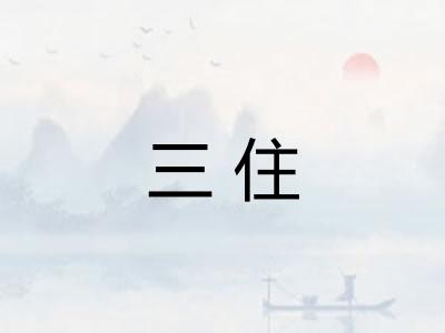 三住