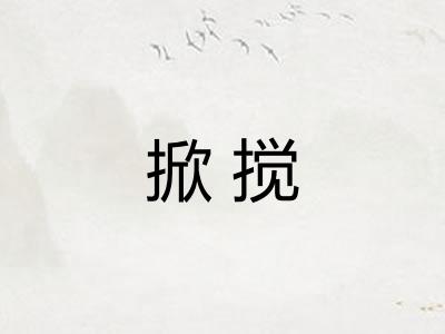 掀搅