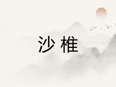 沙椎