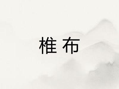 椎布