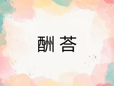 酬荅
